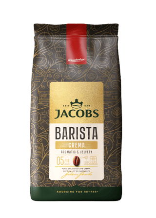 jacobs barista 1k beans bag crema front